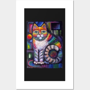 Rainbow cat II Posters and Art